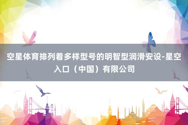 空星体育排列着多样型号的明智型润滑安设-星空入口(中国)有限公司